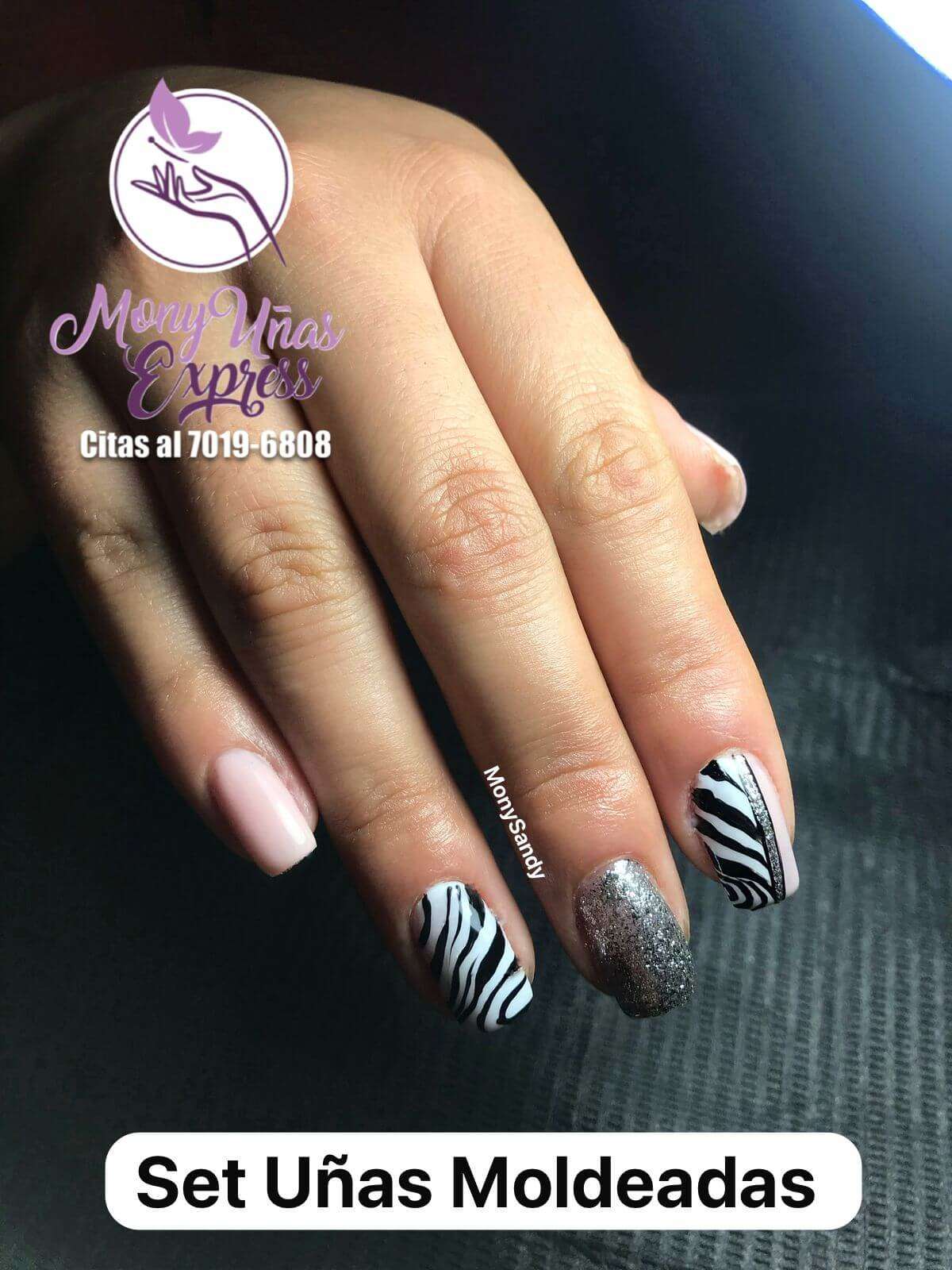 Full Set Tips Parciales Acrílico + Semipermanente